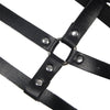Subblime arnés de pecho anillas de cuero negro talla única