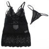 Subblime babydoll con tirantes ajustables de encaje negro
