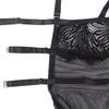 Subblime babydoll con tirantes ajustables de encaje negro