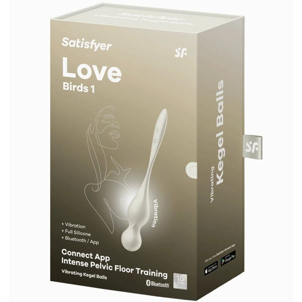 Love birds bolas kegel vibradoras blanco