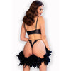 Chilirose cr 4687 set dos piezas crotchless negro s