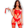 Chilirose CR 4625 conjunto cuatro piezas con abertura rojo