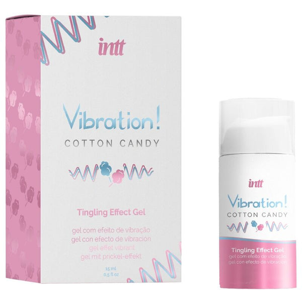 Potente estimulante íntimo gel vibrador liquido algodón de azúcar 15 ml