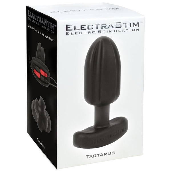 Electrastim tartarus plug anal silicona quadripolar negro