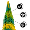 Epic cetus dildo tentáculo verde tamaño pequeño