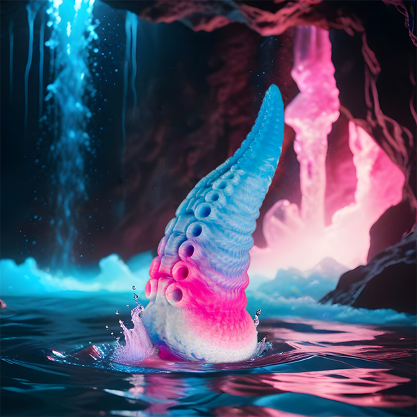 Epic phorcys dildo tentáculo azul tamaño grande