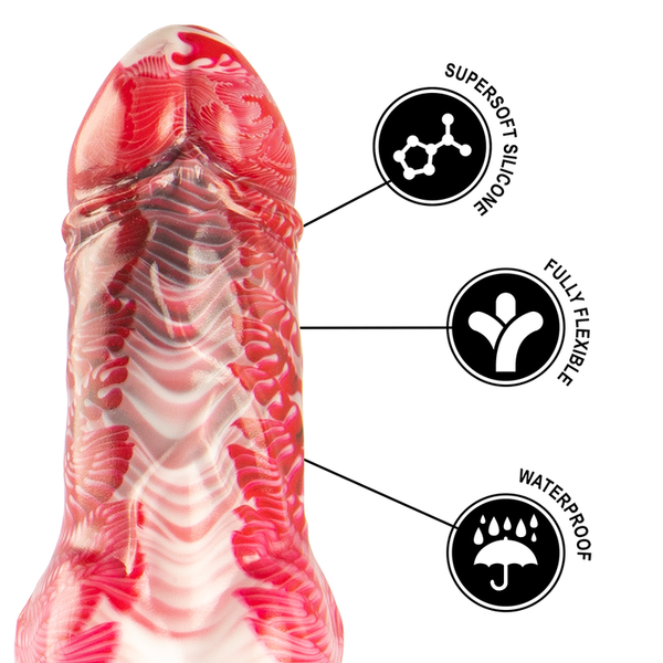 Epic helios dildo con testículos calor y éxtasis