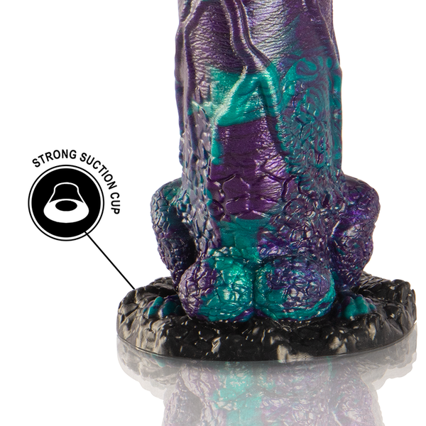Epic basilisk dildo doble placer escamoso tamaño grande