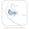 Caress estimulador clítoris azul