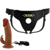 Pretty marion arnés briefs universal con dildo vibración 19 cm mulato