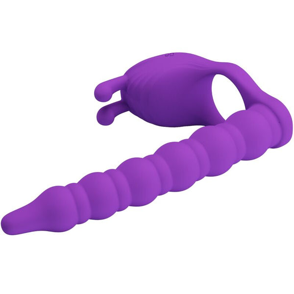 Blackney anillo pene con plug vibrador lila