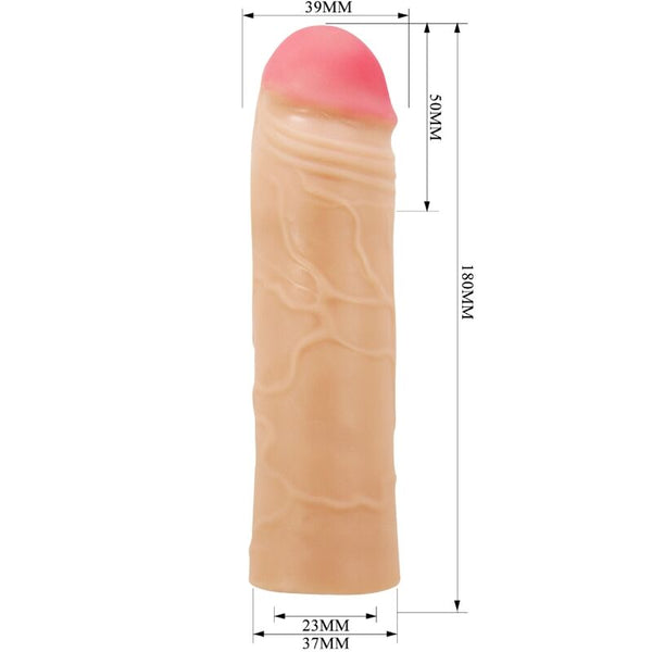 Pretty chane funda de pene extensora natural