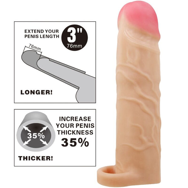 Pretty gerd funda de pene extensora natural