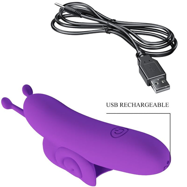 Snail poderoso estimulador de dedo morado