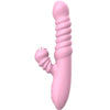 Vibrador multifunción con lengua estimuladora efecto calor rosa