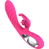 Vicky vibrador rabbit con lengua pull ring fucsia