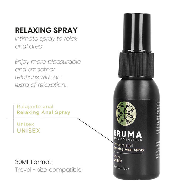 Bruma spray relajante anal unisex