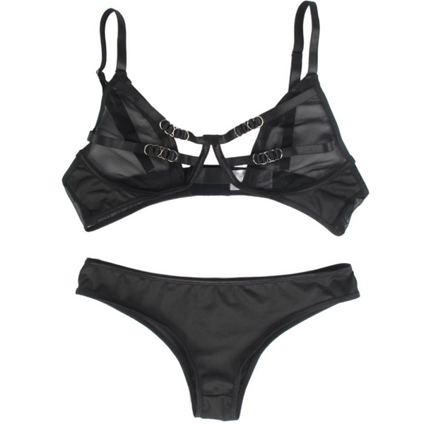 Subblime set dos piezas sujetador transparencias y tiras s m