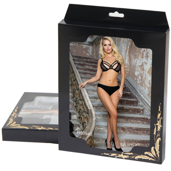 Subblime set dos piezas sujetador transparencias y tiras s m