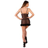 Livco zerunam set babydoll con tanga negro