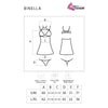 Livco binella set babydoll con tanga negro
