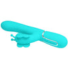 Vibrador rabbit multifunción 4 en 1 mariposa verde agua pretty love