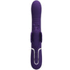 Vibrador rabbit multifunción 4 en 1 mariposa morado pretty love