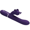 Vibrador rabbit multifunción 4 en 1 mariposa morado pretty love