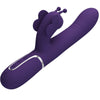 Vibrador rabbit multifunción 4 en 1 mariposa morado pretty love