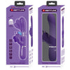 Vibrador rabbit multifunción 4 en 1 mariposa morado pretty love
