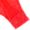 Subblime teddy con liguero detalle tiras pecho rojo