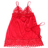Subblime babydoll satinado con encaje rojo