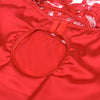 Subblime babydoll satinado con encaje rojo