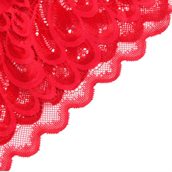Subblime babydoll satinado con encaje rojo
