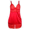 Subblime babydoll satinado con encaje rojo