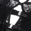Subblime teddy con liga detalle encajes y tiras negro