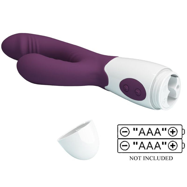 Andre vibrador rabbit y estimulador Punto G morado