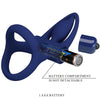 Mat doble anillo con vibración y estimulador azul