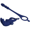 Ayad anillo vibrador rabbit con plug azul