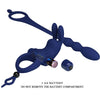 Ayad anillo vibrador rabbit con plug azul
