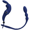 Ayad anillo vibrador rabbit con plug azul
