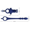 Ayad anillo vibrador rabbit con plug azul