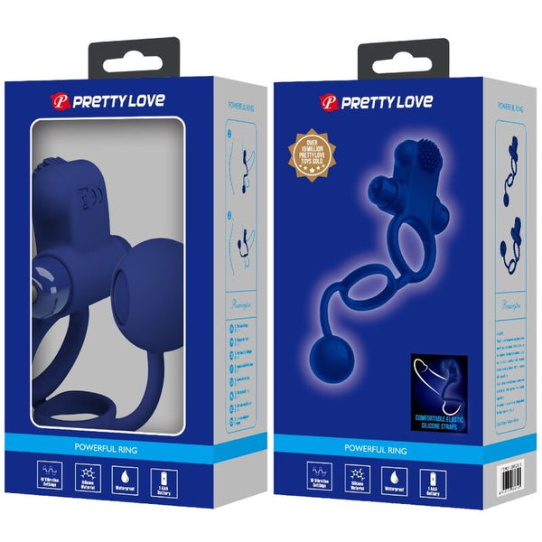 Remington doble anillo vibrador con plug azul