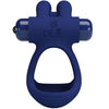 Francisco doble anillo vibrador rabbit azul