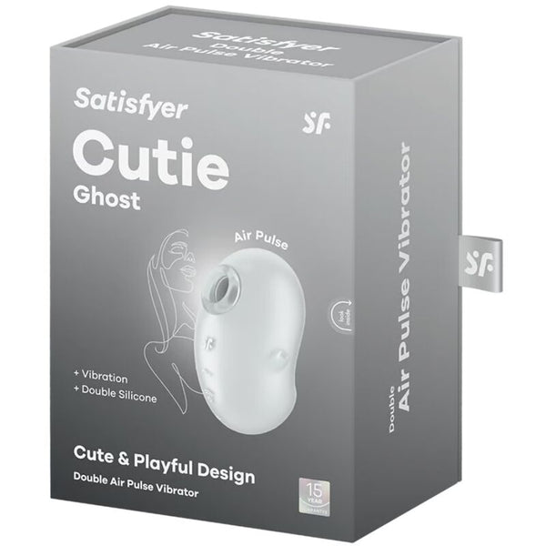 Cutie ghost vibrador lay on blanco