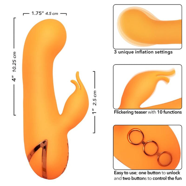 Montecito muse vibrador rabbit naranja