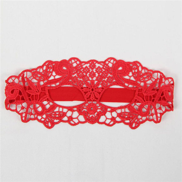 Queen antifaz de encaje rojo