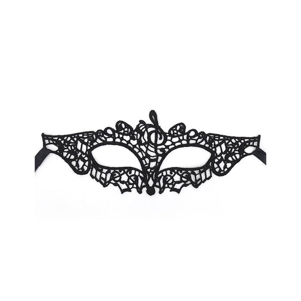 QUEEN LINGERIE - ANTIFAZ DE ENCAJE NEGRO MODELO 2