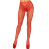 Leg medias rejilla sin entrepierna rojo