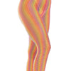 Leg medias de crochet multicolor